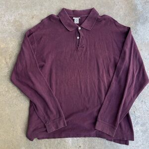 L.L. Bean Premium Polo Shirt Long Sleeve Traditional Fit X-Large - Regular